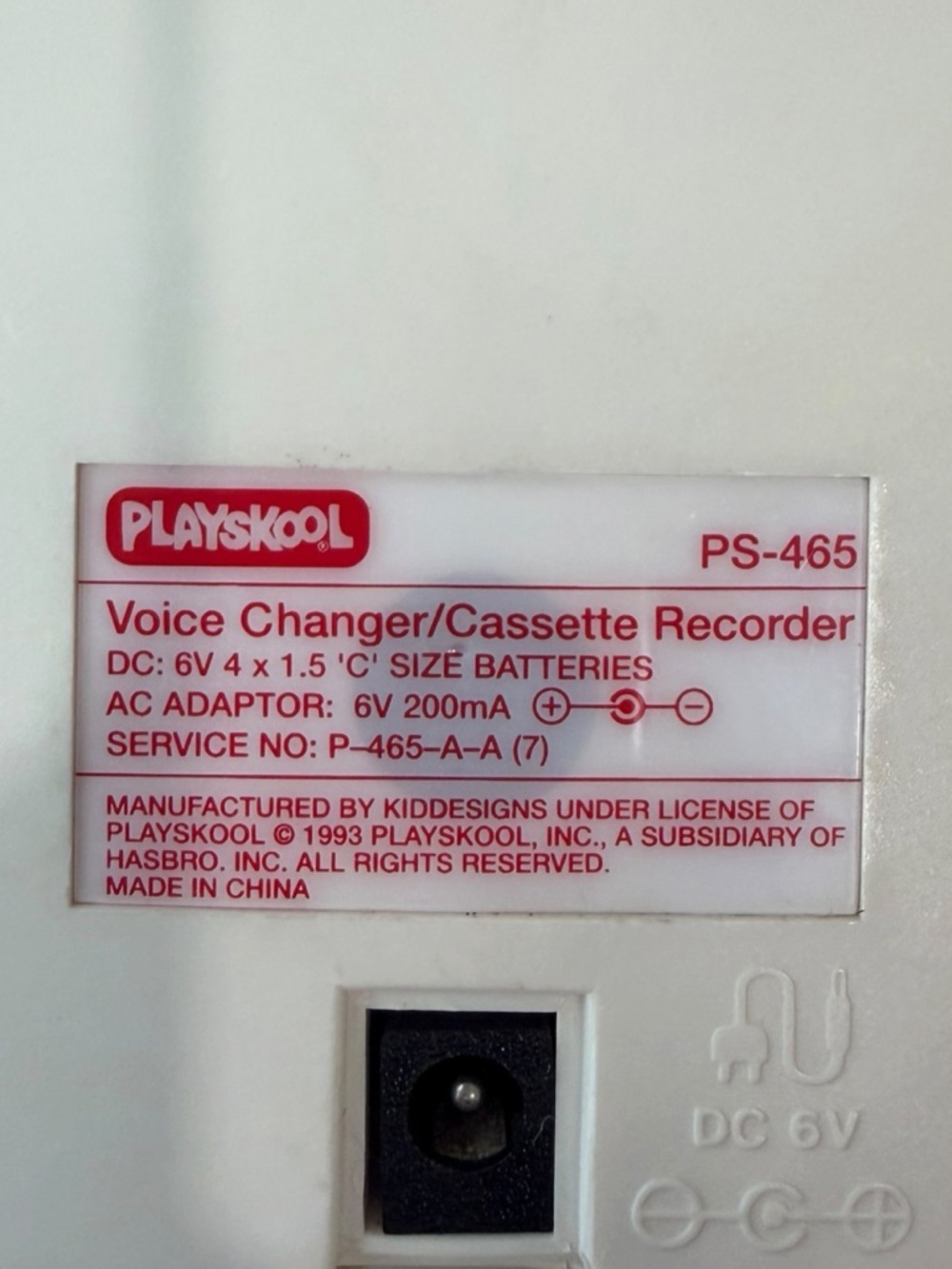 1993 Playskool Mr Mike PS-465 Voice Changer and Cassette Player - Working - Picture 6 of 12